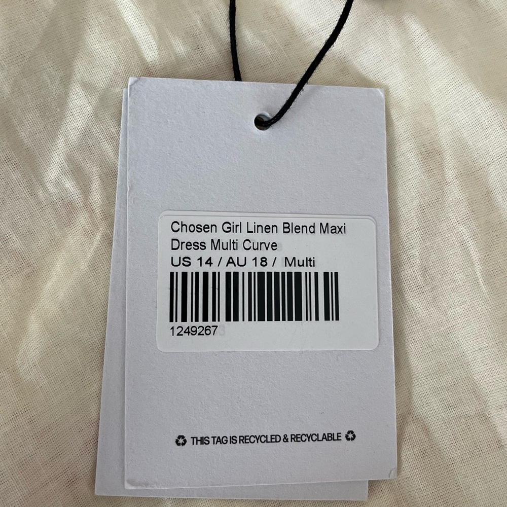 {Princess Polly} Chosen Girl Linen Blend Maxi Dress - Womens 14 - NWT - Picture 11 of 12